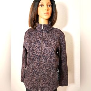 SALE 5 for $55 RAPHAEL SPORT Black/Brown knit jacket